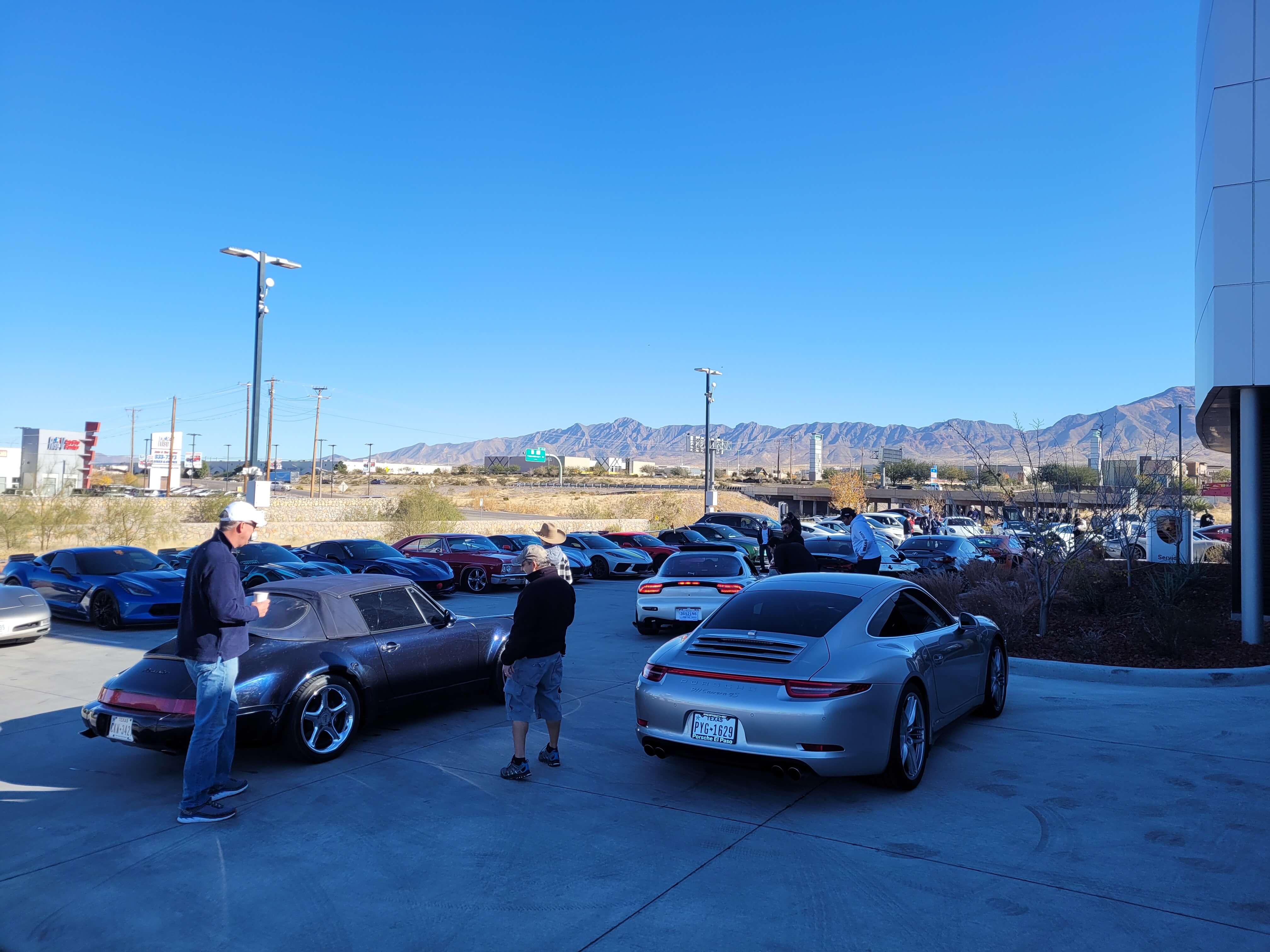 Porsche El Paso Cars and Coffee Toys for Tots Donation