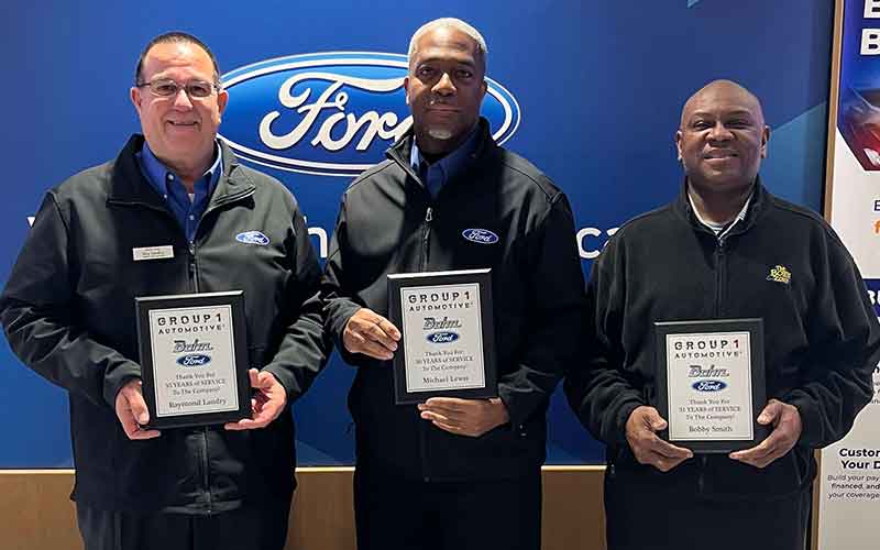Bohn Ford Recognize 3 Employees